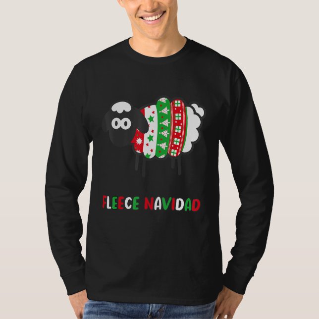 Camiseta Fleece Navidad Divertido Día De Navidad Español Co (Anverso)