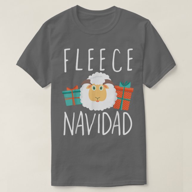 Camiseta Fleece Navidad Feliz Navidad (Diseño del anverso)