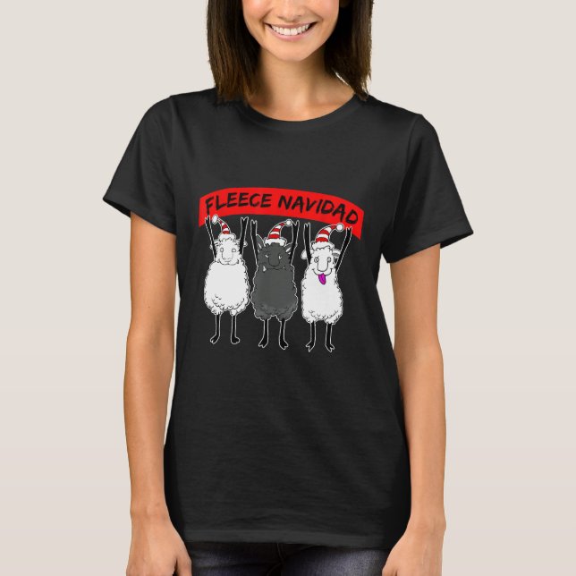 Camiseta Fleece Navidad Feliz Navidad (Anverso)