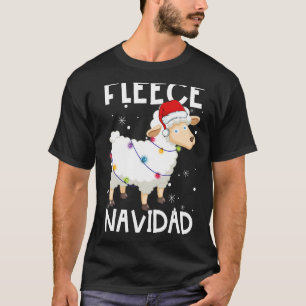 Camiseta Fleece Navidad Feliz oveja ilumina a Navidades Paj