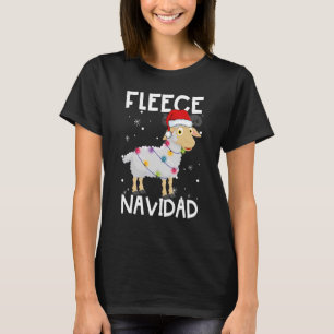 Camiseta Fleece Navidad Feliz oveja ilumina a Navidades Paj