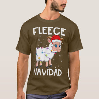 Camiseta Fleece Navidad Funny Navidades oveja Feliz Navidad