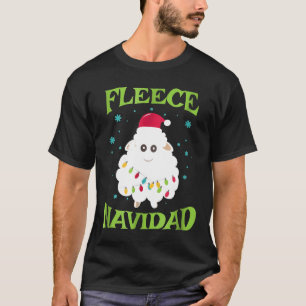 Camiseta Fleece Navidad Funny Sheep Feliz Navidad