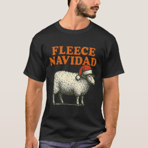 Camiseta Fleece Navidad Funny Sheep Pun Navidad feriado 1