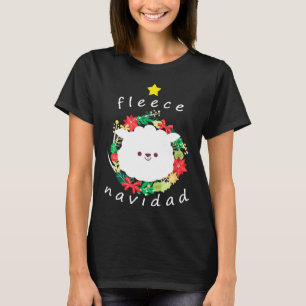 Camiseta Fleece Navidad Funny Sheep Tee