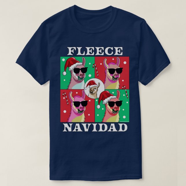 Camiseta Fleece Navidad llama a Feliz Navidad Navidades div (Diseño del anverso)