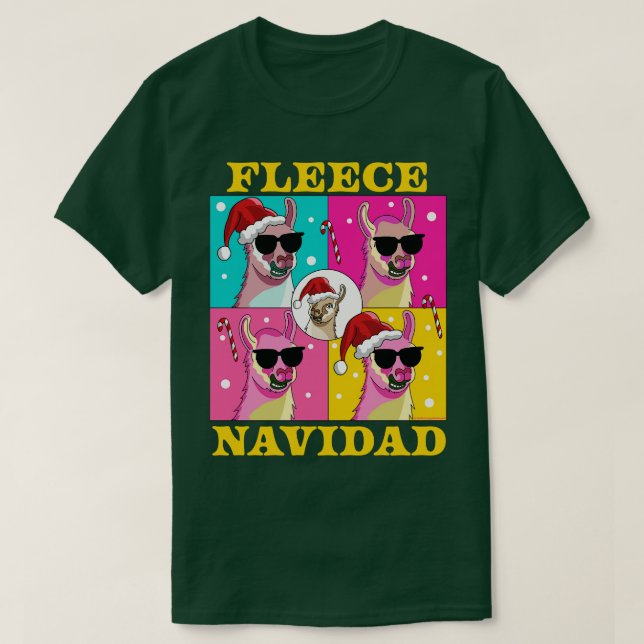 Camiseta Fleece Navidad llama a Feliz Navidad Navidades div (Diseño del anverso)