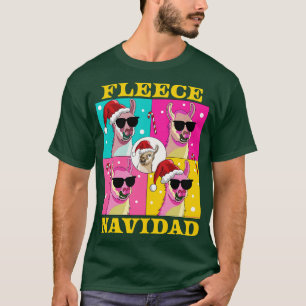 Camiseta Fleece Navidad llama a Feliz Navidad Navidades div