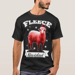 Camiseta Fleece Navidad Navidad Cordero Feliz Navidad Pu