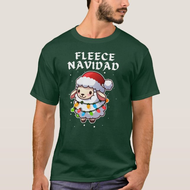 Camiseta Fleece Navidad Navidades divertidos (Anverso)