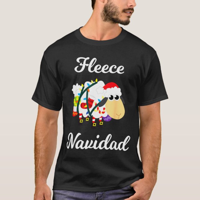 Camiseta Fleece Navidad Shirt Funny Feliz Mexican Christmas (Anverso)