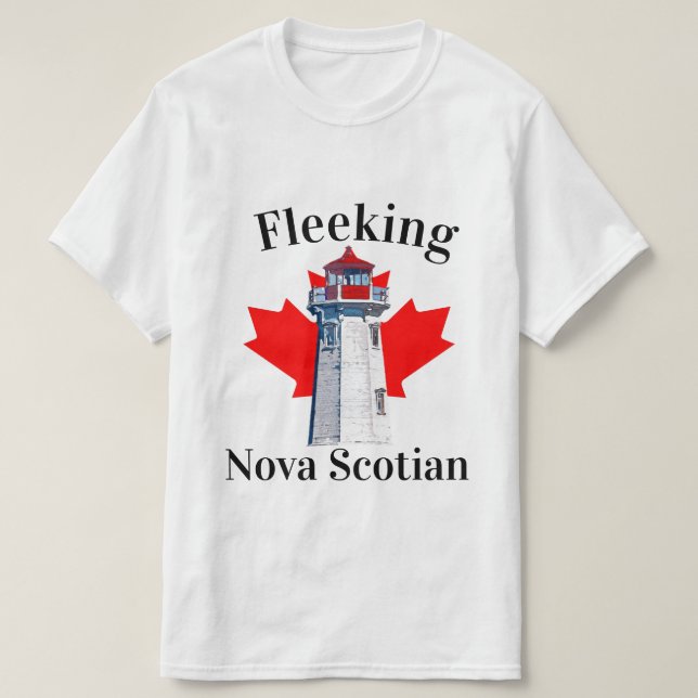 Camiseta Fleeeing New Scotian Halifax Dartmouth Lighthouse (Diseño del anverso)