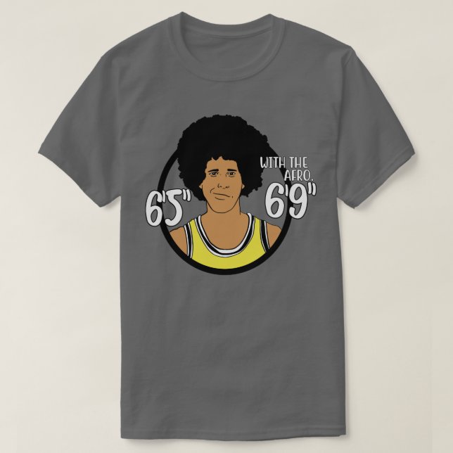 Camiseta Fletch Lakers 69 con el afro (Diseño del anverso)