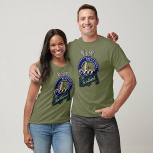 Camiseta Fletcher Clan Badge & Tartan