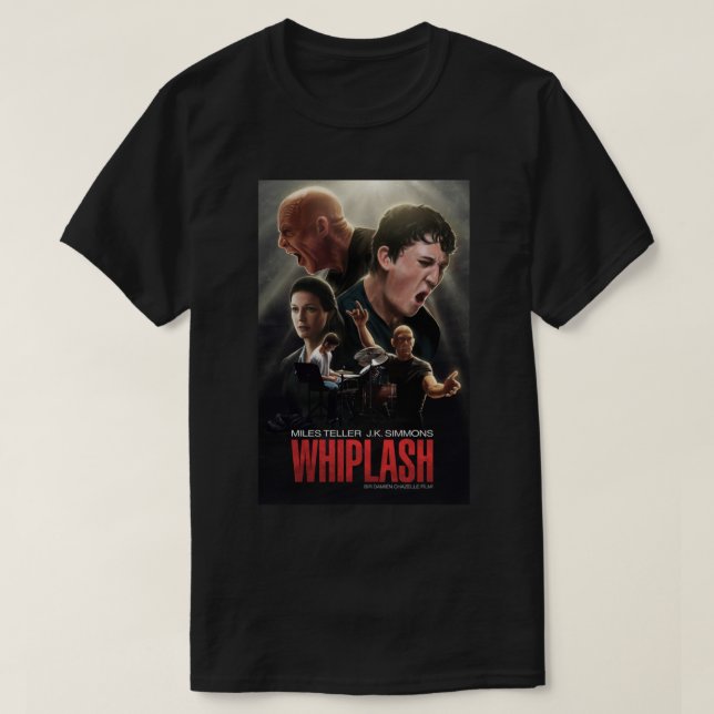 Camiseta Fletcher Drummer Damien Chazelle Whiplash Cute Gif (Diseño del anverso)