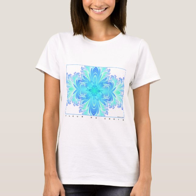 Camiseta Fleur de Croix Aqua (Anverso)