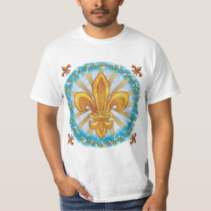 Camiseta Fleur De Lis Apellido Escudo de Armas Fam