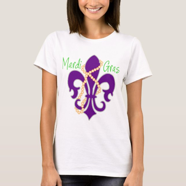 Camiseta Fleur De Lis con cuentas (Anverso)
