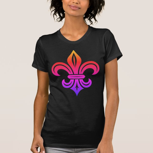 Camiseta "Fleur-de-lis Estilizada" (Anverso)