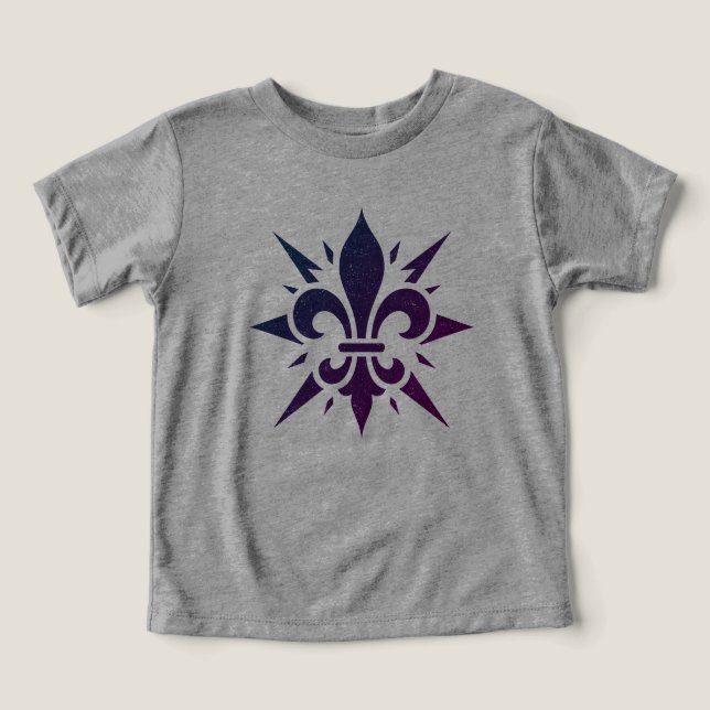 Camiseta "Fleur-de-lis Estilizada" (Diseño delantero )