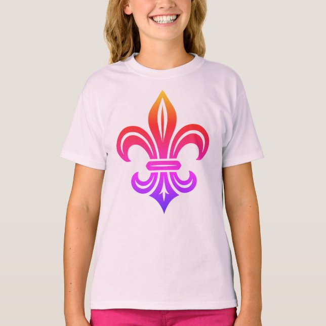Camiseta "Fleur-de-lis Estilizada" (Anverso)