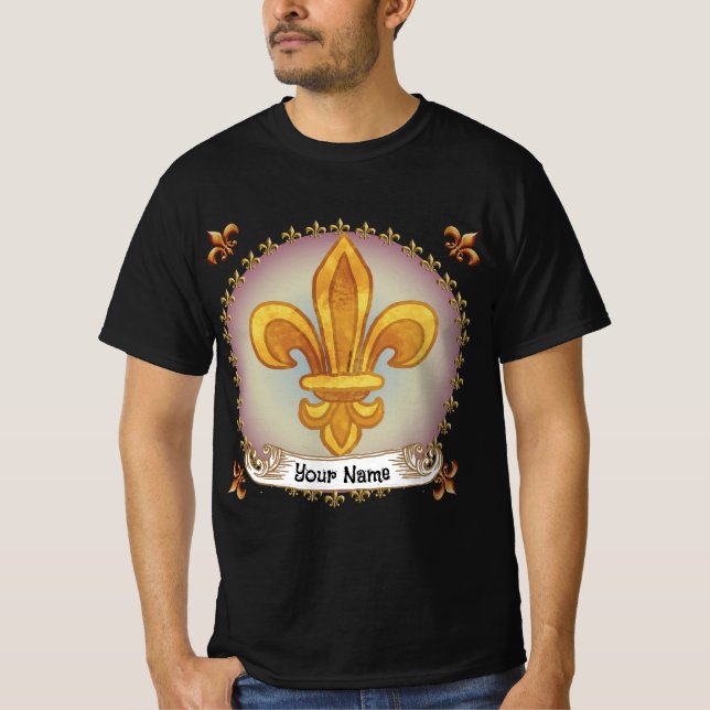 Camiseta Fleur De Lis Family Crest Surname (Anverso)