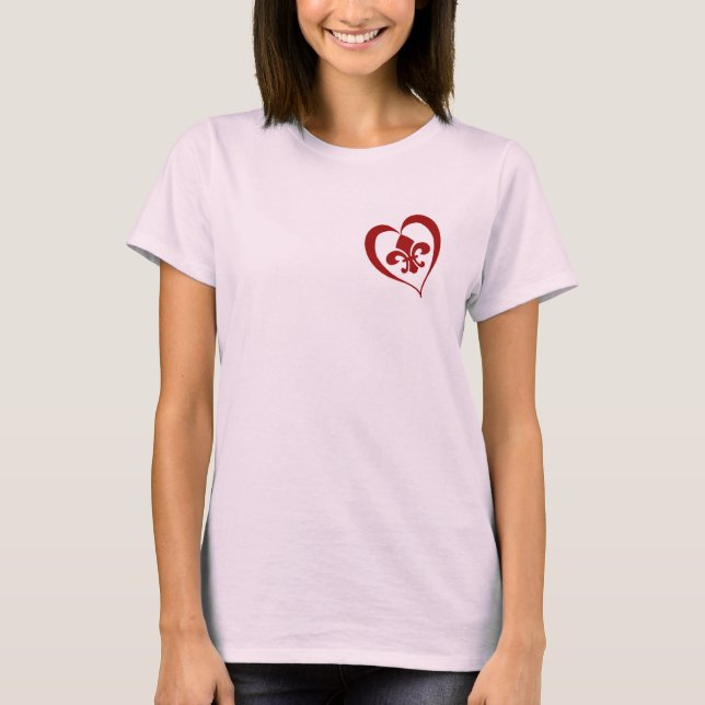 Camiseta Fleur De Lis Heart (Anverso)