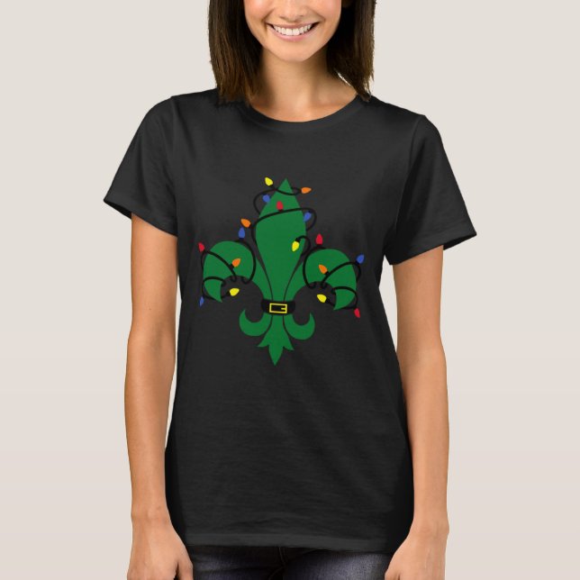 Camiseta Fleur De Lis Louisiana New Orleans Lily Symbol Chr (Anverso)