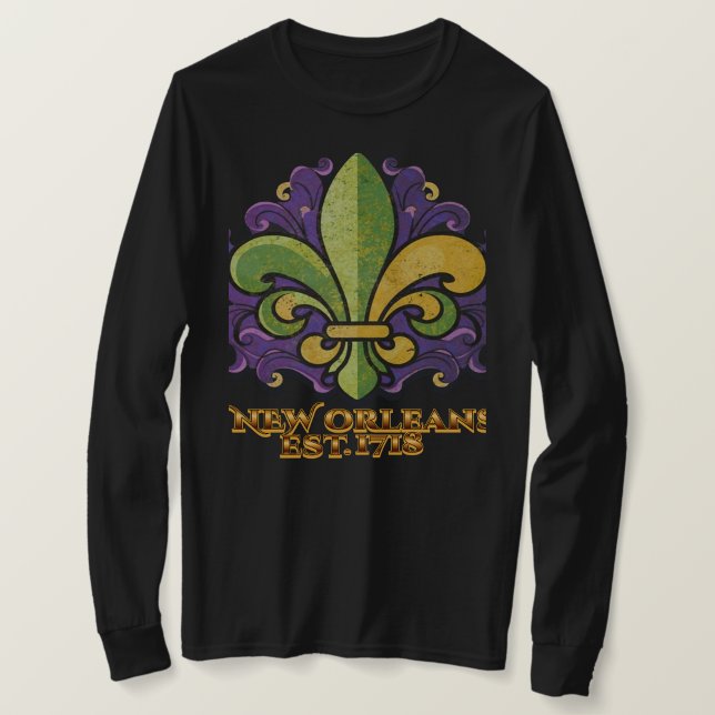 Camiseta Fleur-de-lis MardiGras Nueva Orleans 1718 T-Shirt (Subido por el creador)