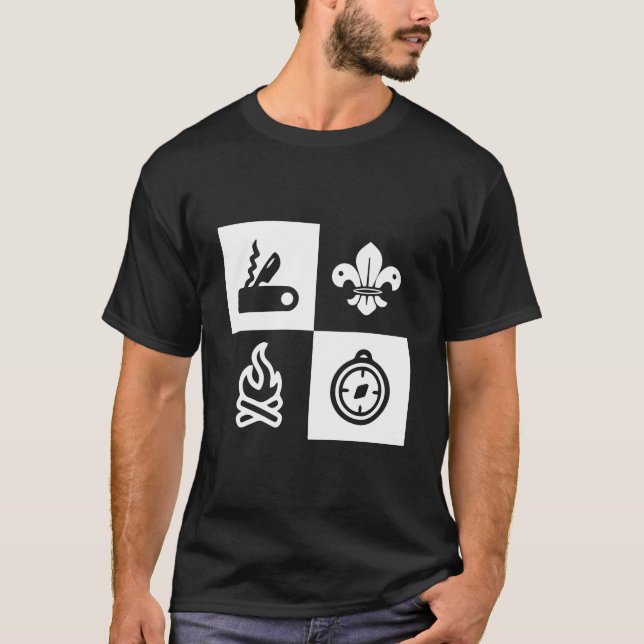 Camiseta Fleur de lis Scouting Campfire Scouts (Anverso)
