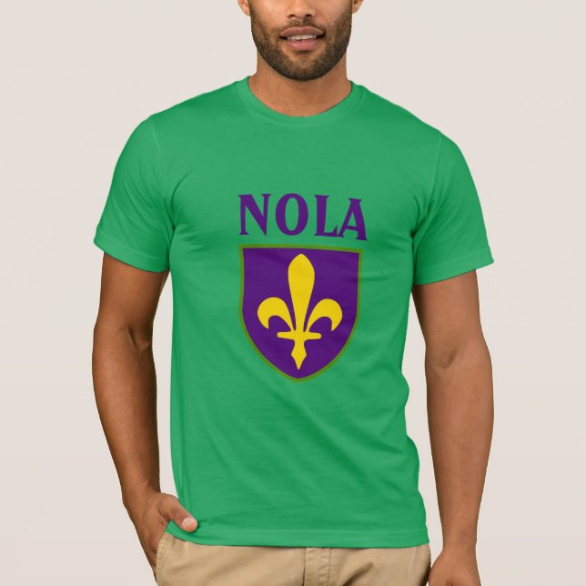 Camiseta Fleur De Lis Shield, NOLA (Anverso)