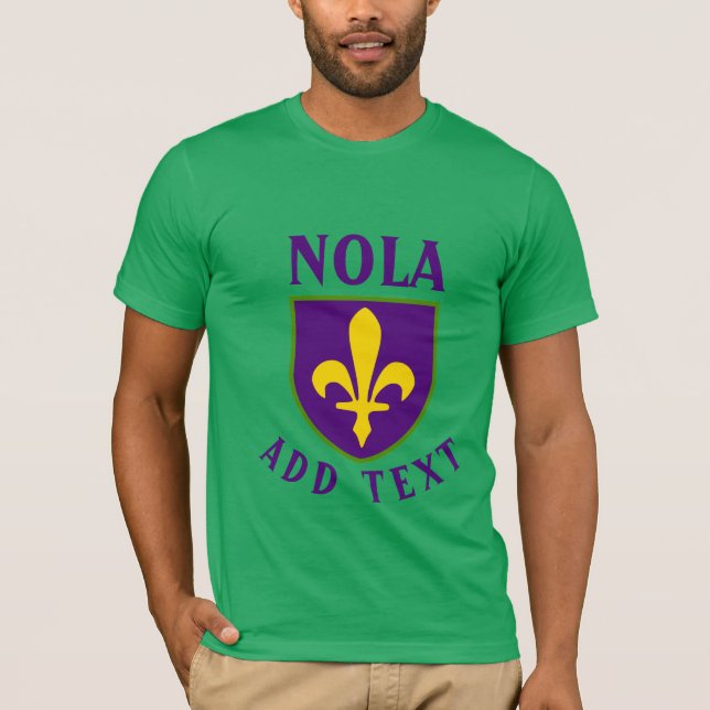 Camiseta Fleur De Lis Shield, NOLA (Anverso)
