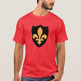 Camiseta Fleur de oro de Lis en Escudo negro