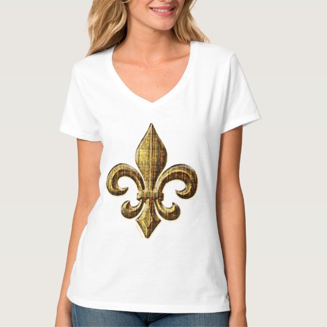 Camiseta Fleur de oro femenino (Anverso)