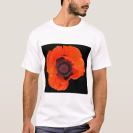Camiseta fleur de pavot après la pluie