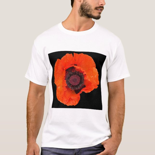 Camiseta fleur de pavot après la pluie (Anverso)