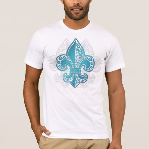 Camiseta Fleur floral azul #3