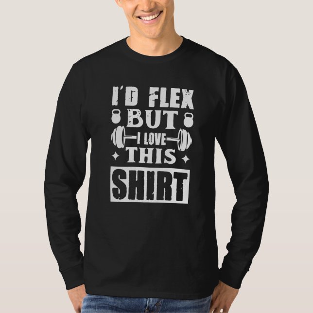 Camiseta Flex Gym Bodybuilder Weightlifter Workout (Anverso)