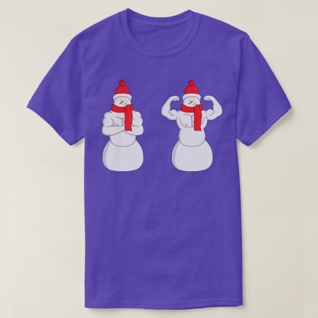 Camiseta Flex Muscle Snowman (Diseño del anverso)