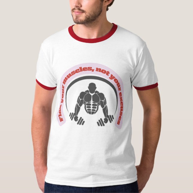 Camiseta flexionar tus músculos (Anverso)
