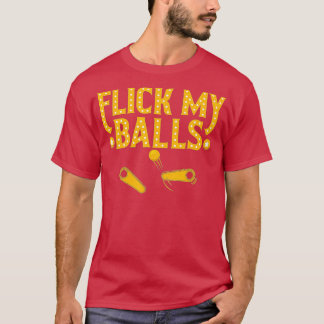 Camiseta Flick My Balls Retro Vintage Multiball Pinball Ar