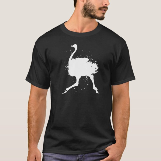 Camiseta Flightless Bird Ornithology - Wildife Emu Ostrich  (Anverso)