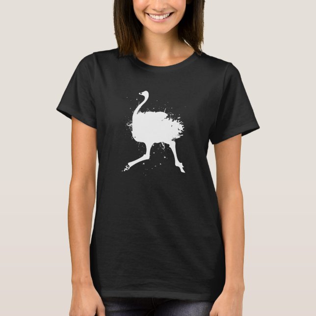 Camiseta Flightless Bird Ornithology - Wildife Emu Ostrich (Anverso)