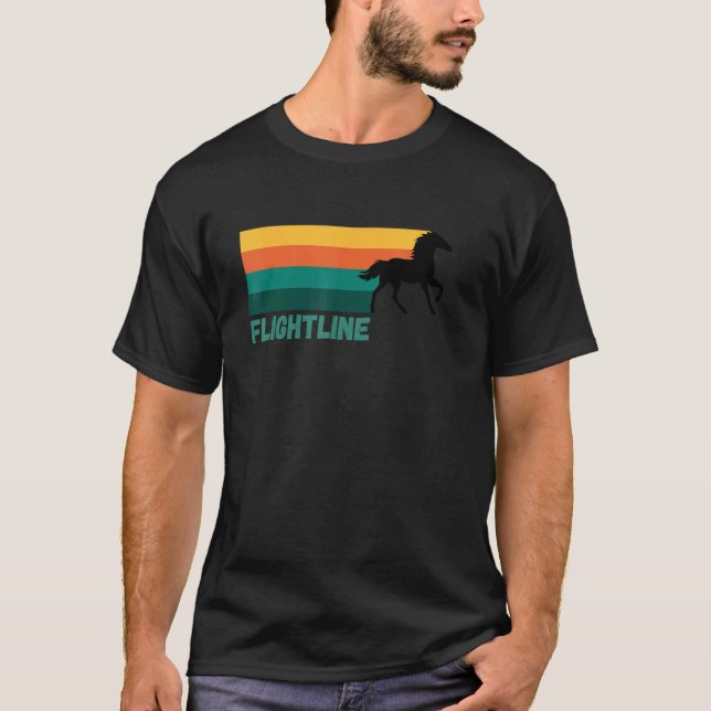 Camiseta Flightline Black Thoroughbed Carreras Del Mar Sa (Anverso)