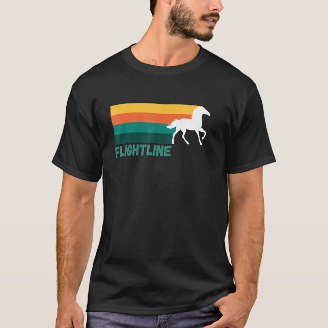 Camiseta Flightline Thoroughbred Racing, Del Mar, Santa Ani (Anverso)