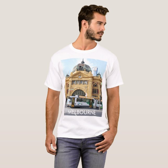 Camiseta Flinders Street Station Melbourne Australia (Anverso completo)