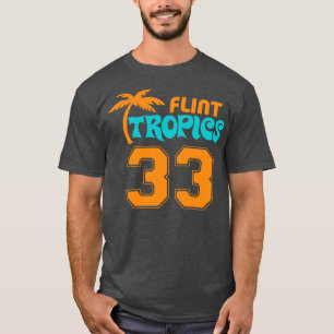 Camiseta Flint Michigan Tropics Defunt Funny Sports Logo