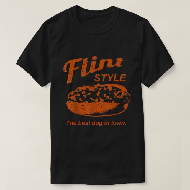 Camiseta Flint Style Coney Hot Dog (Diseño del anverso)