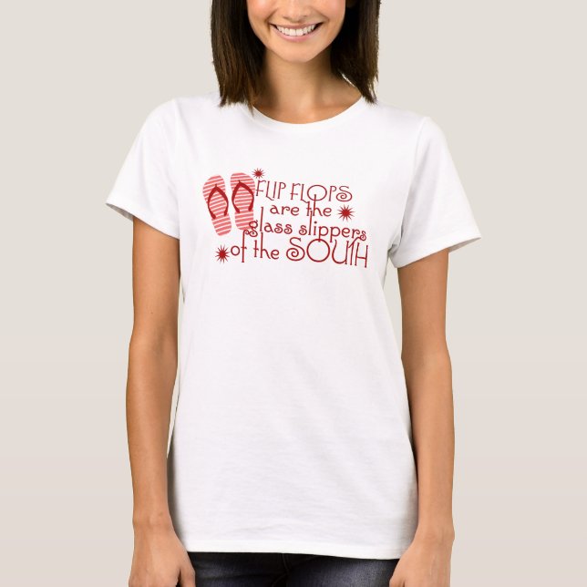 Camiseta Flip Flop son las zapatillas de vidrio del sur (Anverso)