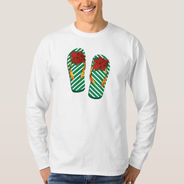 Camiseta Flip Flops de Fiesta de Navidad (Anverso)